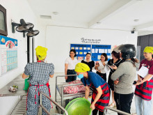 CÔNG TÁC GIAO NHẬN THỰC PHẨM, SƠ CHẾ THỰC PHẨM - TRƯỜNG MN CỰ KHÊ