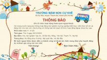 THÔNG BÁO KH THAM QUAN DÃ NGOẠI CHO TRẺ 4-5 TUỔI