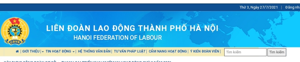Liên đoàn LĐ tp. Hà Nội