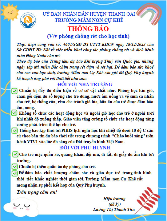 Thông báo