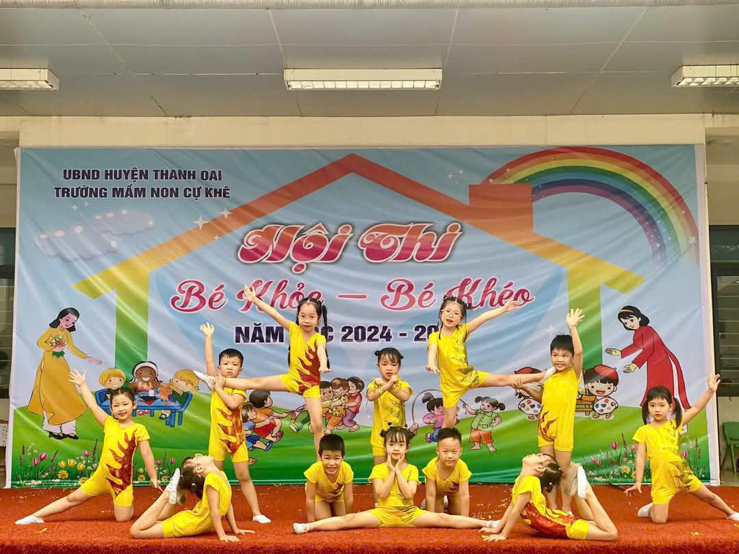 HỘI THI “BÉ KHOẺ” TRƯỜNG MẦM NON CỰ KHÊ, NĂM HỌC 2024 - 2025