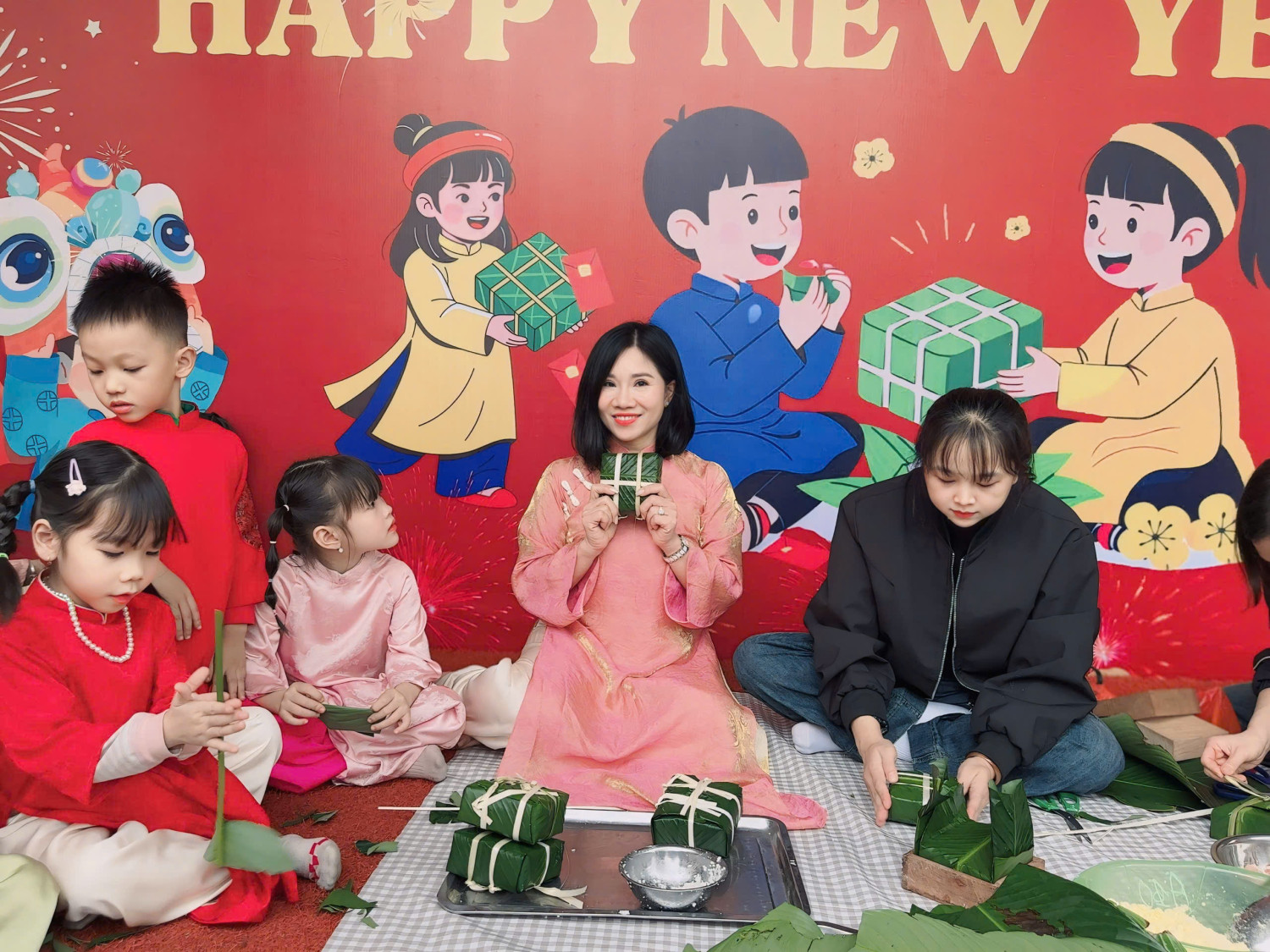 Trường mầm non Cự Khê tổ chức “Hội chợ xuân năm 2026”